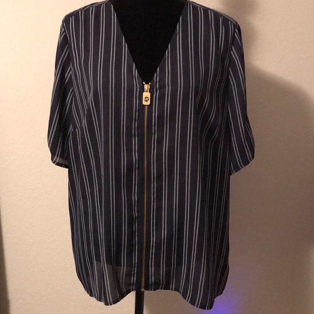 Michael kors blue Blouse Size Xl
